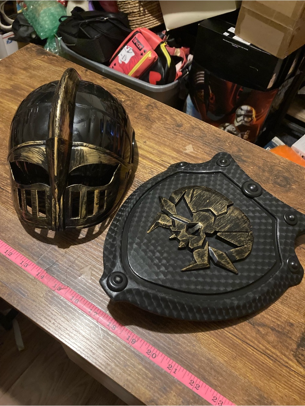Kids Knights headgear and shield